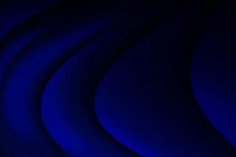 Abstract 3D render blue gradient wave background, digital illustration 스톡 사진