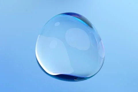 Abstract 3D Render of a Bubble Stock Illustration