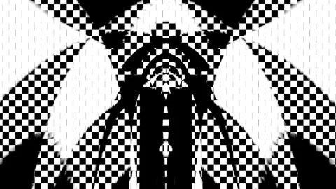 Abstract 3D render of chaotic shapes and random futuristic structures  イラスト素材