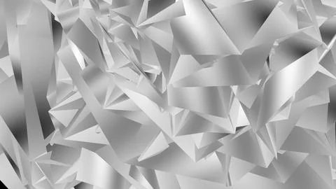 Abstract 3D render of chaotic shapes and random futuristic structures  イラスト素材