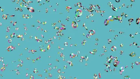 Abstract 3D render of chaotic shapes and random futuristic structures  Illustrazione stock