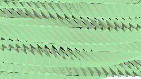 Abstract 3D render of chaotic shapes and random futuristic structures  Illustrazione stock