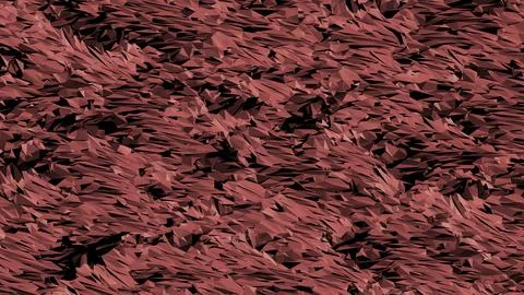 Abstract 3D render of chaotic shapes and random futuristic structures  Illustrazione stock