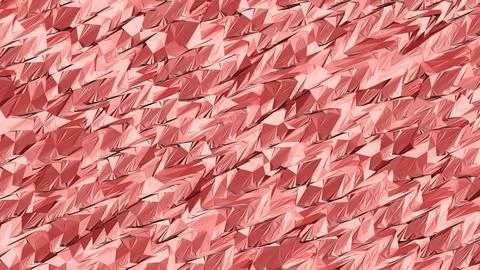 Abstract 3D render of chaotic shapes and random futuristic structures  Illustrazione stock