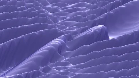 Abstract 3D render of chaotic shapes and random futuristic structures  Illustrazione stock