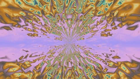 Abstract 3D render of chaotic shapes and random futuristic structures  イラスト素材