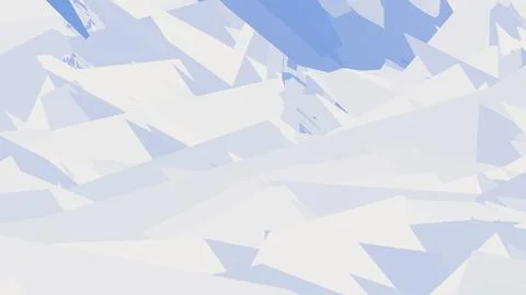 Abstract 3D render of chaotic shapes and random futuristic structures  Illustrazione stock