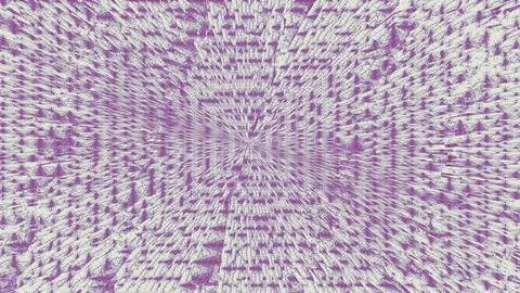 Abstract 3D render of chaotic shapes and random futuristic structures  イラスト素材