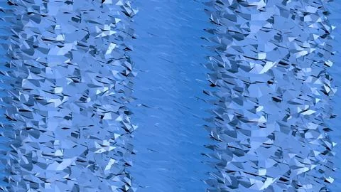 Abstract 3D render of chaotic shapes and random futuristic structures  イラスト素材