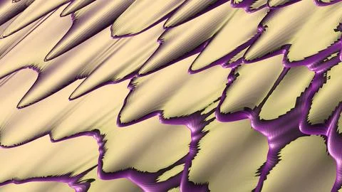 Abstract 3D render of chaotic shapes and random futuristic structures  イラスト素材