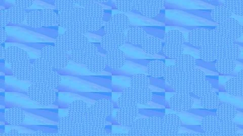 Abstract 3D render of chaotic shapes and random futuristic structures  イラスト素材