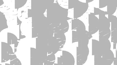 Abstract 3D render of chaotic shapes and random futuristic structures  イラスト素材