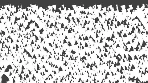 Abstract 3D render of chaotic shapes and random futuristic structures  イラスト素材