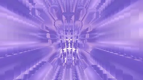 Abstract 3D render of chaotic shapes and random futuristic structures  Illustrazione stock