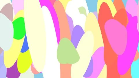 Abstract 3D render of chaotic shapes and random futuristic structures  Illustrazione stock