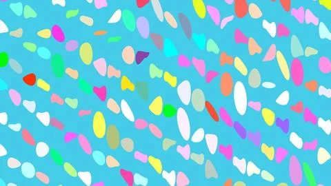Abstract 3D render of chaotic shapes and random futuristic structures  イラスト素材