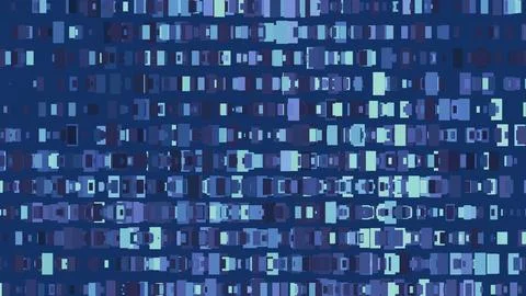 Abstract 3D render of chaotic shapes and random futuristic structures  イラスト素材