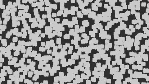 Abstract 3D render of chaotic shapes and random futuristic structures  Illustrazione stock
