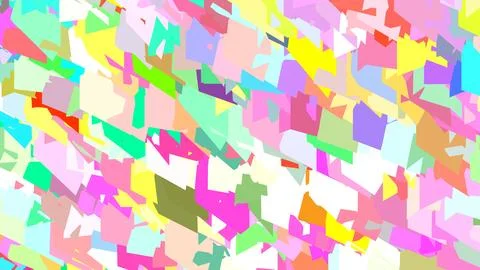 Abstract 3D render of chaotic shapes and random futuristic structures  Illustrazione stock