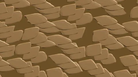 Abstract 3D render of chaotic shapes and random futuristic structures  イラスト素材
