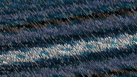 Abstract 3D render of chaotic shapes and random futuristic structures  Illustrazione stock