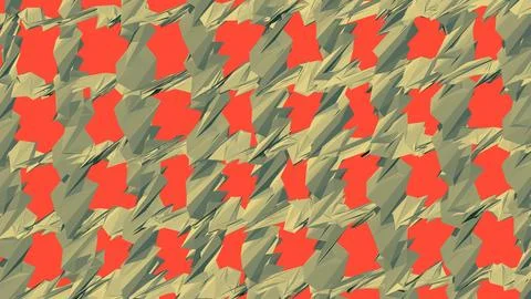 Abstract 3D render of chaotic shapes and random futuristic structures  イラスト素材