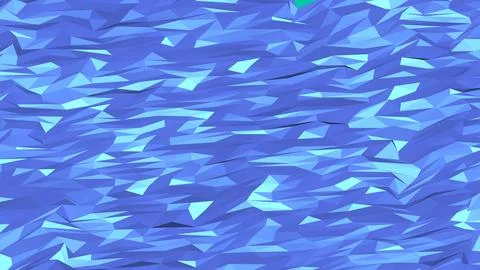 Abstract 3D render of chaotic shapes and random futuristic structures  Illustrazione stock