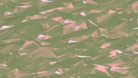 Abstract 3D render of chaotic shapes and random futuristic structures  Illustrazione stock