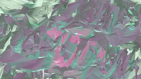 Abstract 3D render of chaotic shapes and random futuristic structures  イラスト素材