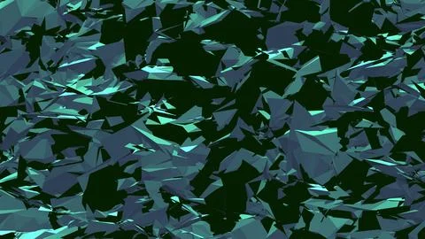 Abstract 3D render of chaotic shapes and random futuristic structures  イラスト素材