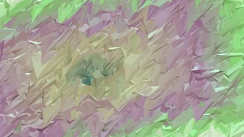 Abstract 3D render of chaotic shapes and random futuristic structures  Illustrazione stock