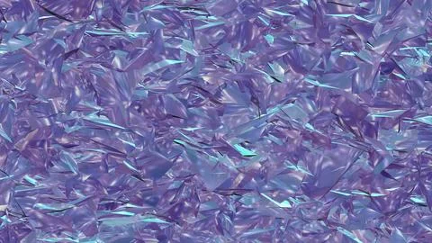 Abstract 3D render of chaotic shapes and random futuristic structures  Illustrazione stock