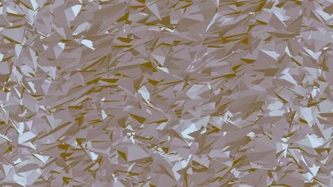 Abstract 3D render of chaotic shapes and random futuristic structures  Illustrazione stock