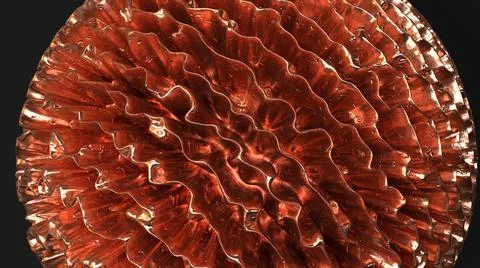 Abstract 3D Render, close up sphere object background Stock Illustration