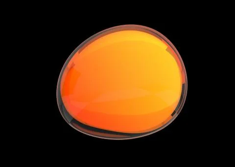 Abstract 3D Render of Colored Bubble Illustrazione stock