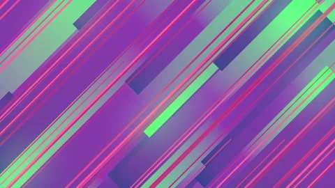 Abstract 3d render of colored geometric shapes loop animation pattern. 4k UHD Stock Footage 123017273