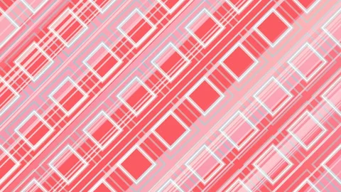 Abstract 3d render of colored geometric shapes loop animation motion pattern. 4k Stock Footage 129549312