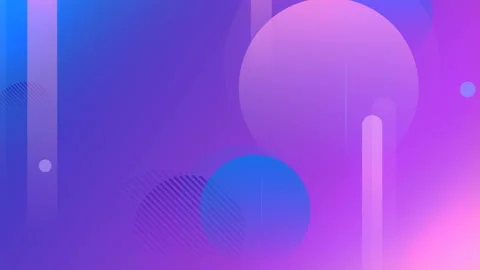 Abstract 3d render of colored geometric shapes loop animation pink pattern. 4k Stock Footage 132263251