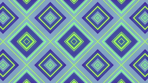 Abstract 3d render of colored geometric shapes loop animation motion pattern. 4k Stock Footage 134704039