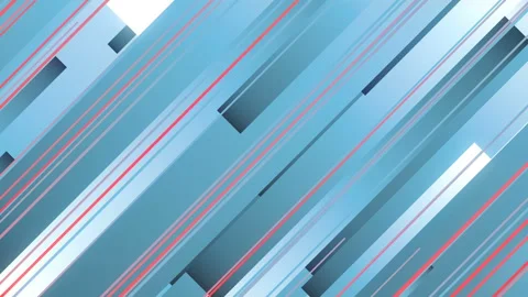 Abstract 3d render of colored geometric shapes loop animation pattern. 4k UHD 스톡 동영상 134704548