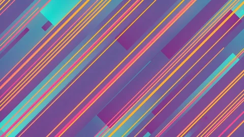 Abstract 3d render of colored geometric shapes loop animation pattern. 4k UHD Stock Footage 134704721