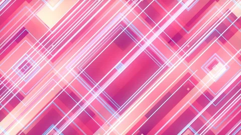 Abstract 3d render of colored geometric shapes loop animation motion pattern. 4k Stock Footage 134705141