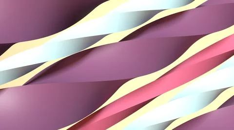 Abstract 3D Render, colorful diagonal spiral background Stock Illustration