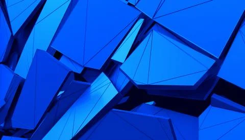 Abstract 3D Render of Cracked Surface Stock-Illustration