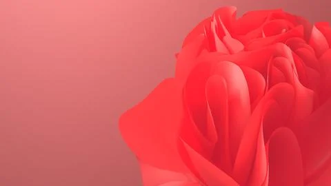 An abstract 3D render of a flower arrangement creates a dynamic visual effect 스톡 일러스트