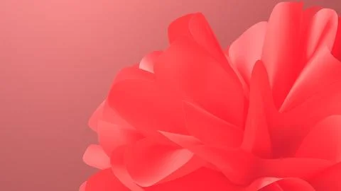 An abstract 3D render of a flower arrangement creates a dynamic visual effect 스톡 일러스트