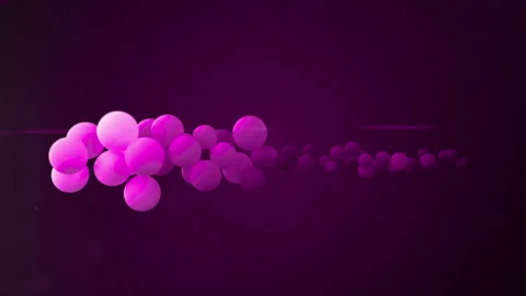 Abstract 3d render of fuchsia and pink spheres for motion design and electronic Stock Footage 317098866
