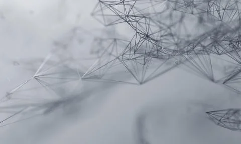 Abstract 3D Render of Futuristic Background Stock Illustration