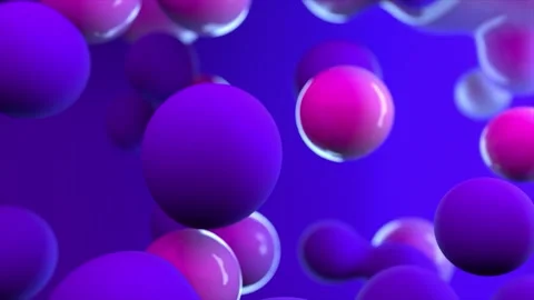 Abstract 3d render, geometric background with pastel colored sphere Stock Footage 243590374