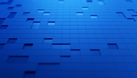 Abstract 3D Render of Geometric Surface Stock Illustration